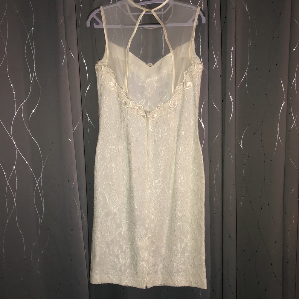 Beautiful Vintage Jessica McClintock Bridal Women's White Dress Size 11-12 - Picture 5 of 8